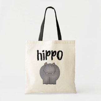 Hippo Tshirts and Gifts Canvas Bags