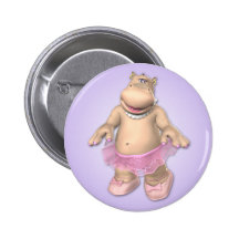 Hippo Tutu Button