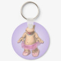 Hippo Tutu  Keychain