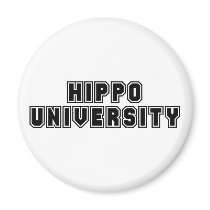 Hippo University magnets by dustin1175 Hippo University magnets