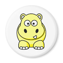Hippo Yellow magnets