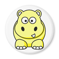 Hippo Yellow magnets