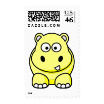 Hippo Yellow postage