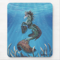 HIPPOCAMPUS mousepads by SMorrisonArt HIPPOCAMPUS mousepads