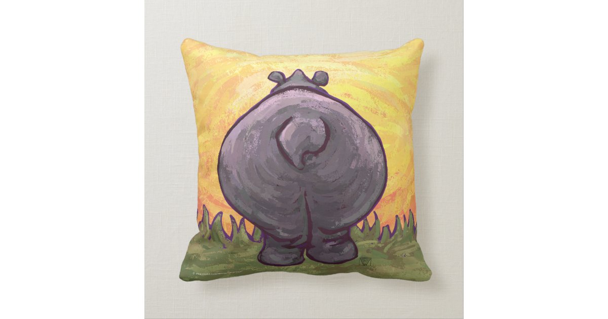 hippopotamus pillow