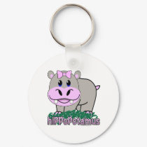 Hippopotamus keychains
