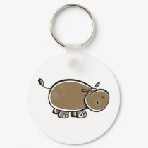 Hippopotamus keychains