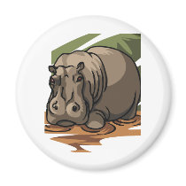 Hippopotamus magnets