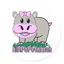 Hippopotamus stickers