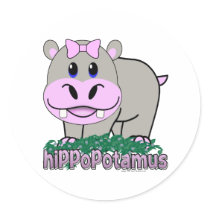 Hippopotamus stickers