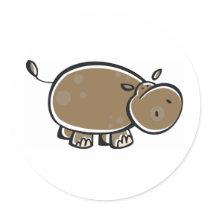 Hippopotamus stickers