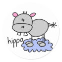 Hippopotamus Stickers Sticker by stick_figures Hippopotamus Stickers Sticker