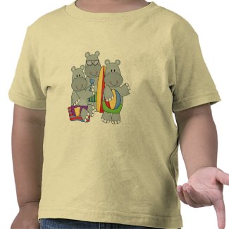 Hippos at the Beach Tshirts and Gifts shirt