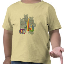 Hippos at the Beach Tshirts and Gifts