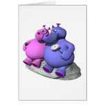 hippos in love cards