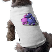 hippos in love pet clothes