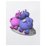 hippos in love flyers