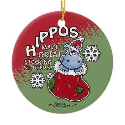 christmas hippo