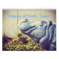 Hippos of Hutto Texas! II Wall Calendar