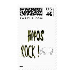 Hippos Rock ! Postage Stamps