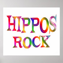 Hippos Rock Posters