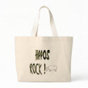 Hippos Rock! Tote Bag by TShirtDotCom Hippos Rock! Tote Bag