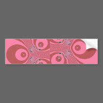 Hippy Fractal Eye bumper stickers