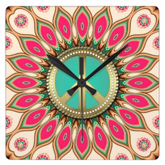  Black White Tribal Designs Customizable Wall Clocks