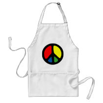 Hippy Groovy Peace Symbol aprons
