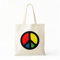 Hippy Groovy Peace Symbol bags by makelovenotwar Hippy Groovy Peace Symbol bags