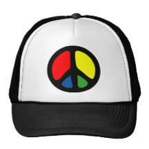 Hippy Groovy Peace Symbol Hats