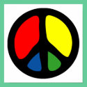 Hippy Groovy Peace Symbol posters by makelovenotwar Hippy Groovy Peace Symbol posters