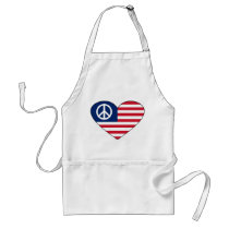 Hippy Heart Apron by wislander Hippy Heart Apron