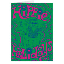 Hippy Holidays Card