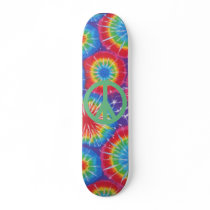 Hippy Peace Tie Dye Skateboard