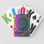 Hippy Rainbow Fractal Art Pattern Bicycle Card Decks
