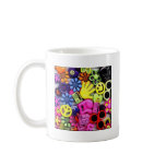 Hippy retro effect mugs