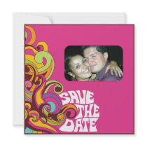 Hippy Save the Date Photo Invitation