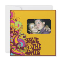 Hippy Save the Date Photo Invitation