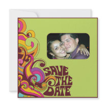 Hippy Save the Date Photo Invitation by bridetees Hippy Save the Date Photo Invitation