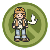 hippy stickers -- trippy.