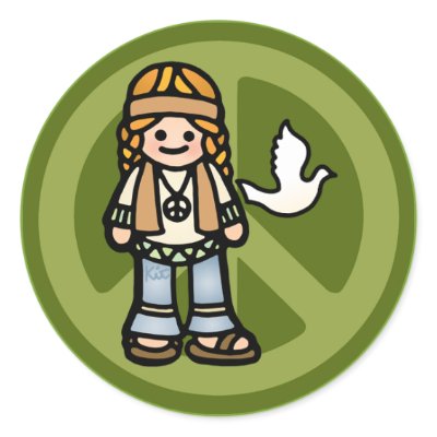hippy stickers -- trippy. by kitskids