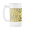 Hippy Sunflower Fractal Mandala Pattern mugs