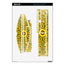 Hippy Sunflower Fractal Mandala Pattern Decals For PS3