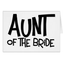Hipster Aunt of the Bride cards