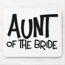 Hipster Aunt of the Bride mousepads