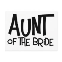 Hipster Aunt of the Bride postcards