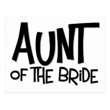 Hipster Aunt of the Bride Postcard
