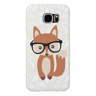 Hipster Baby Fox w/Glasses Cute Samsung Galaxy S6 Cases