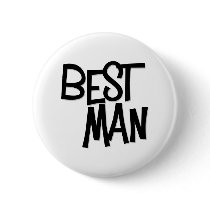 Hipster Best Man buttons